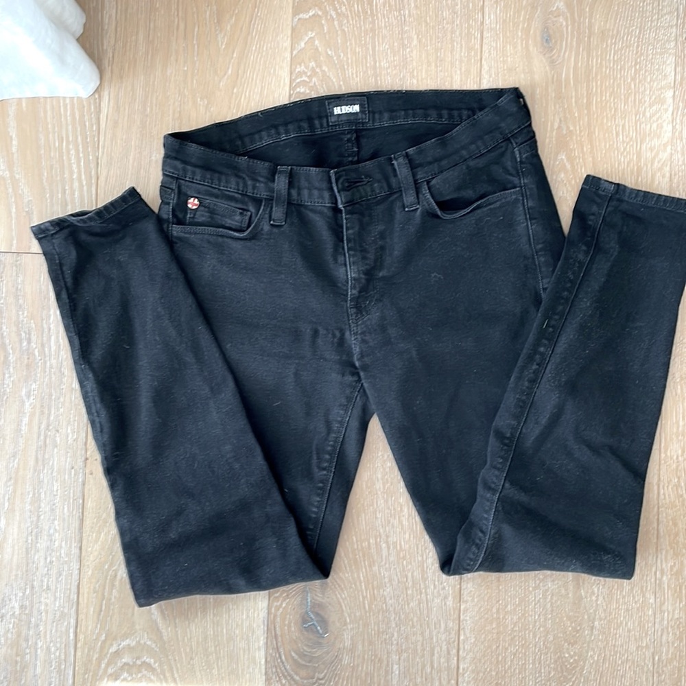 Hudson Skinny Crop Black 27